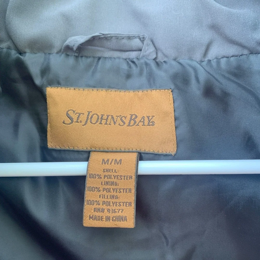 St. John's‎ Bay Men's Puffer Vest Quilted Sleeveless Jacket Coat Medium